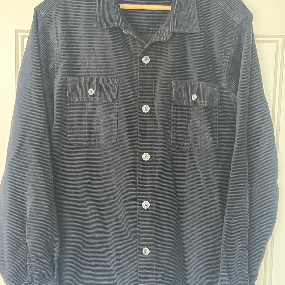 UNIONBAY Deep Navy - Corduroy Casual Shirt